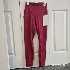 💕  Lululemon Align 25" high rise size 4 w/3 pockets very SOFT ☺️